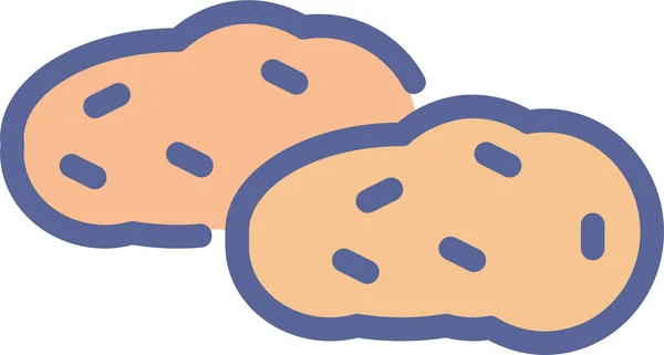 Süßkartoffel Web Symbol Einfache Illustration — Stockvektor