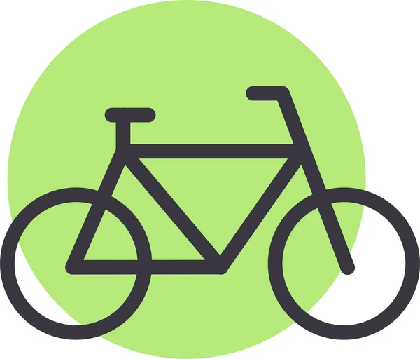 Bicycle Icon Simple Illustration Bike Vector Icon Web — Stock Vector