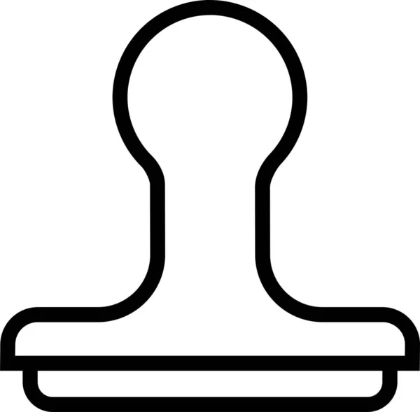Stempel Web Symbol Einfache Illustration — Stockvektor