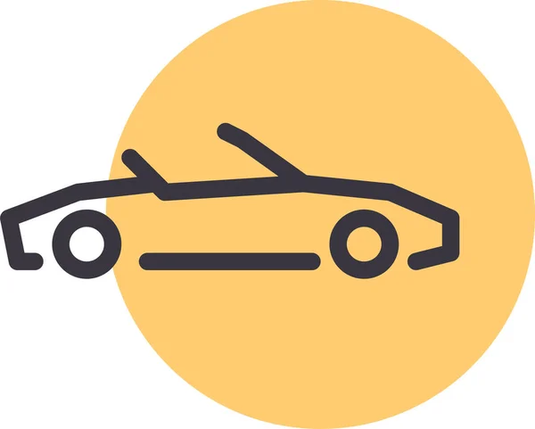 Coche Icono Web Ilustración Simple — Vector de stock