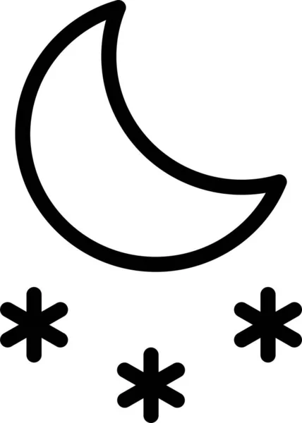 Mond Web Symbol Einfache Illustration — Stockvektor