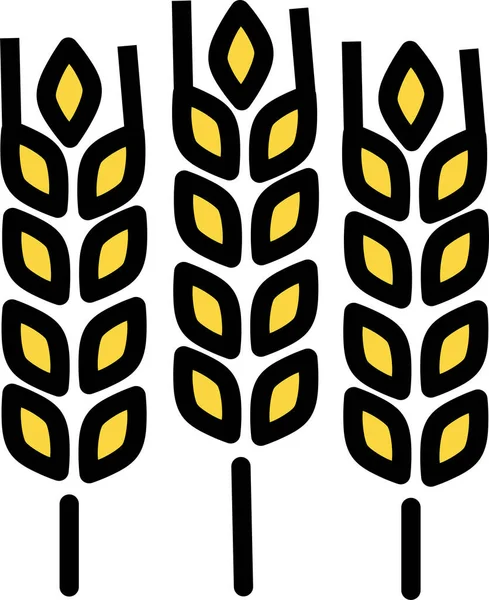 小麦だ Webアイコンシンプルなイラスト — ストックベクタ