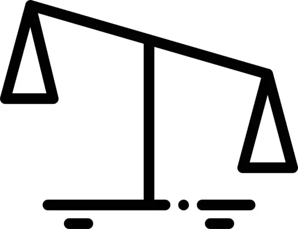 Vektorová Ilustrace Ikony Měřítka — Stockový vektor