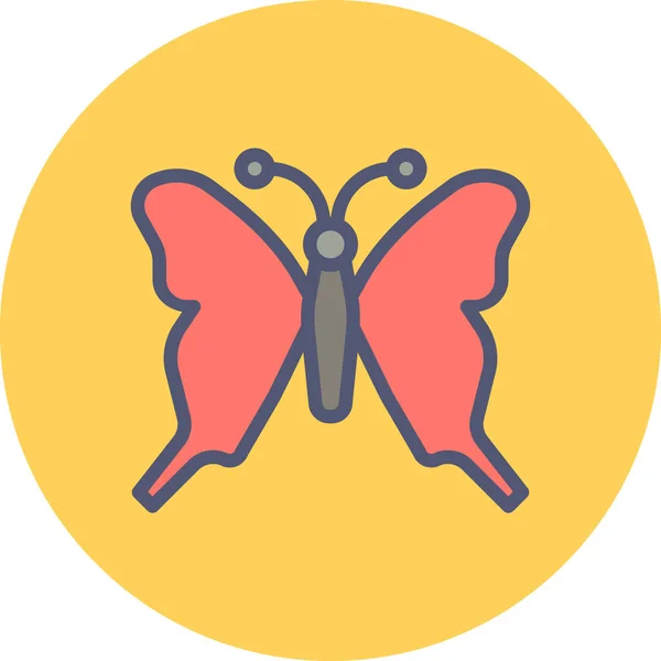 Mariposa Icono Vector Ilustración — Vector de stock