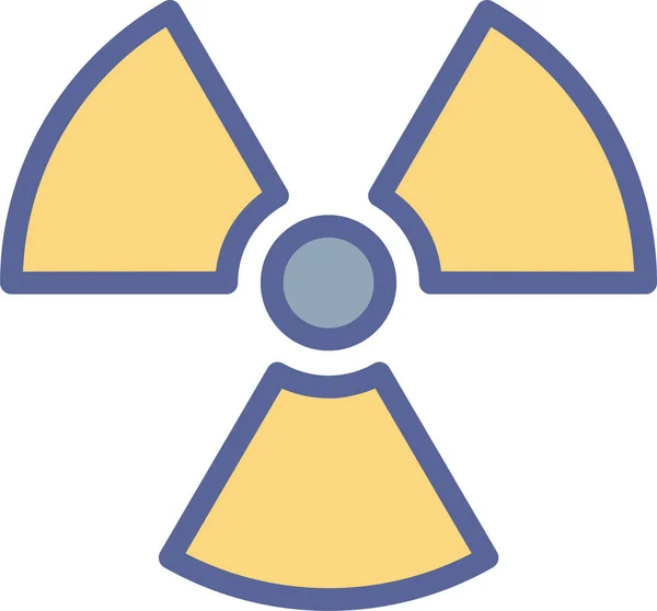Nuclear Ícone Web Ilustração Simples —  Vetores de Stock