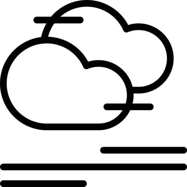 Chmura Ikona Web Prosta Ilustracja — Wektor stockowy