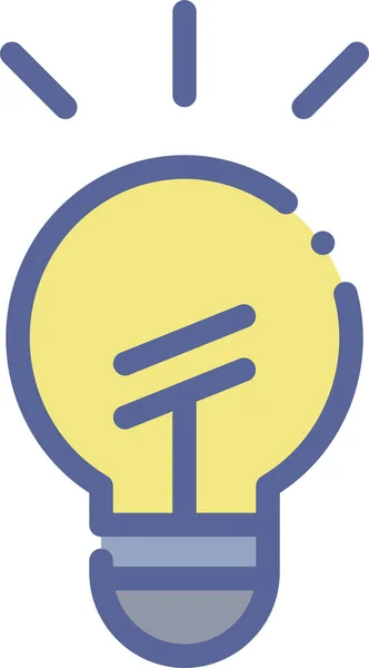 Bulb Web Icon Design Simplu — Vector de stoc