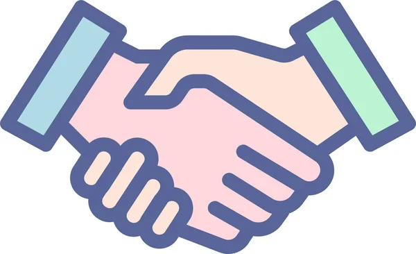 Handshake Web Icon Simple Design — Stock Vector