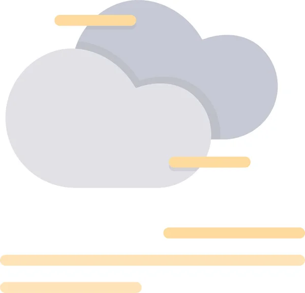 Nube Icono Web Diseño Simple — Archivo Imágenes Vectoriales