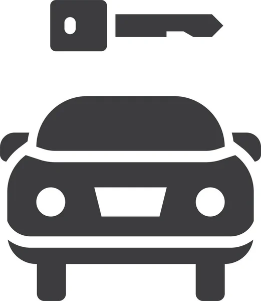 Coche Icono Web Diseño Simple — Archivo Imágenes Vectoriales