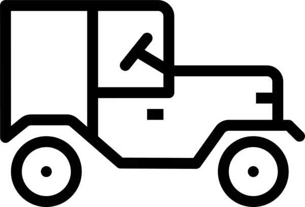 Fahrzeug Web Symbol Einfache Illustration — Stockvektor