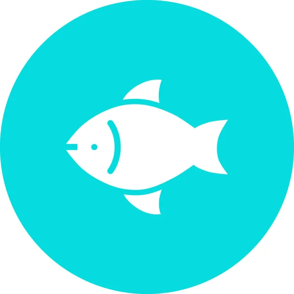 Fisch Symbol Vektor Illustration — Stockvektor