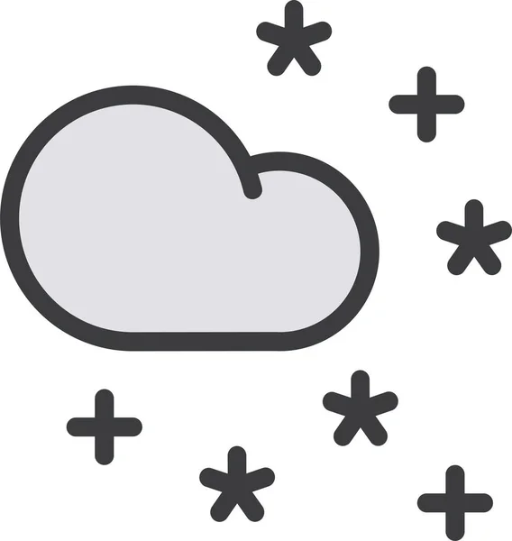 Хмара Простий Дизайн Піктограми Веб — стоковий вектор