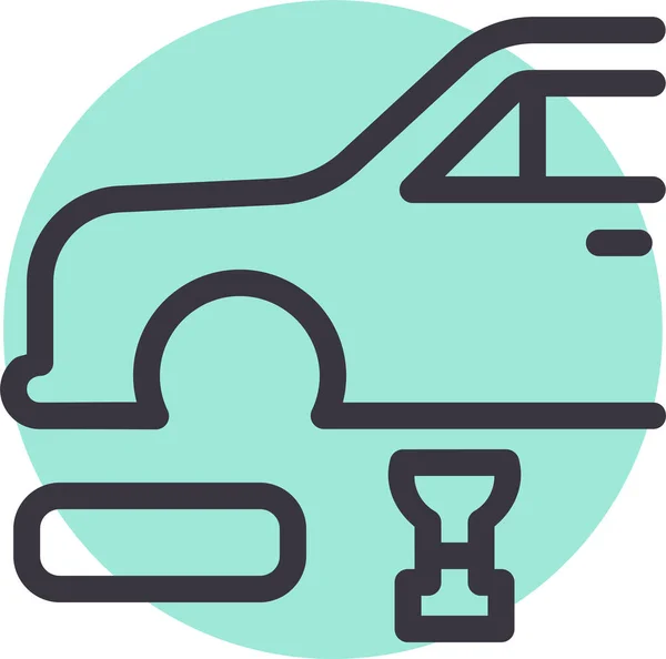 Coche Icono Web Ilustración Simple — Vector de stock