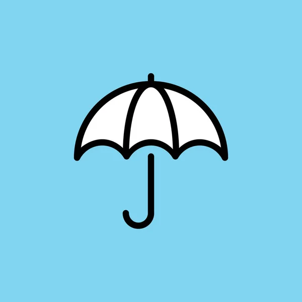 Paraplyikon Regnskyddssymbol Vektor Illustration — Stock vektor