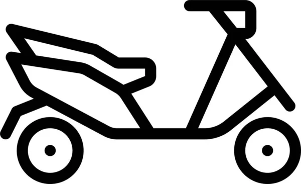 Scooter Icône Web Illustration Simple — Image vectorielle