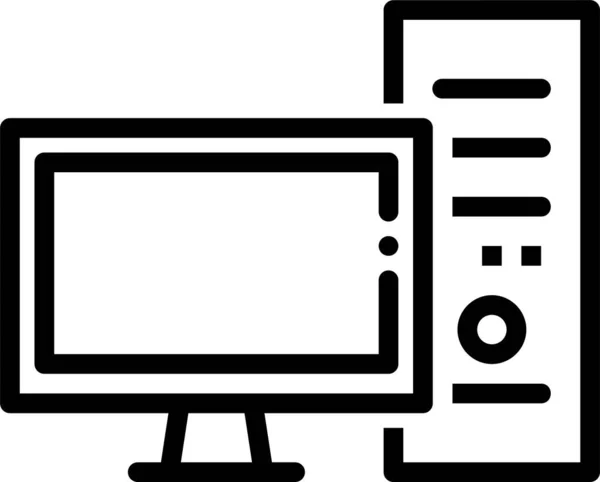 Monitor Web Icon Ilustração Vetorial — Vetor de Stock