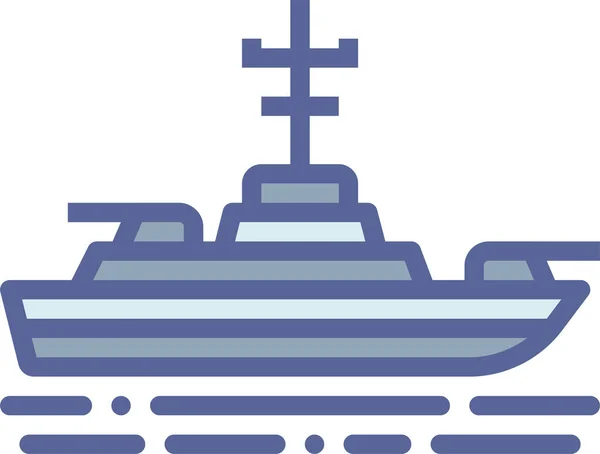 Schip Web Icoon Eenvoudige Illustratie — Stockvector