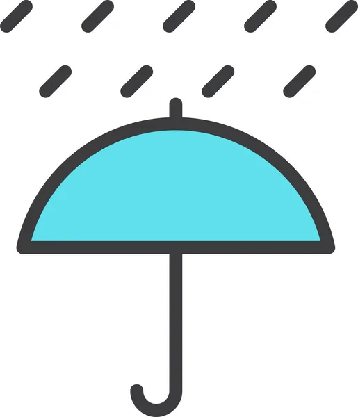 Umbrella Web Icon Simple Illustration — Stock Vector