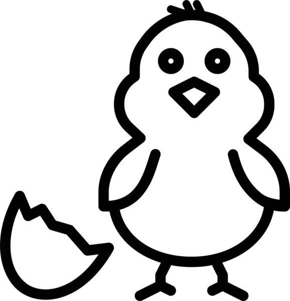 Pingüino Icono Web Ilustración Simple — Archivo Imágenes Vectoriales