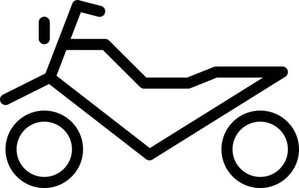 Motorrad Web Symbol Einfache Illustration — Stockvektor