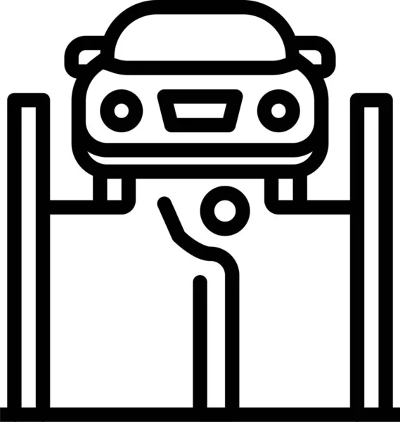 Coche Icono Web Ilustración Simple — Vector de stock