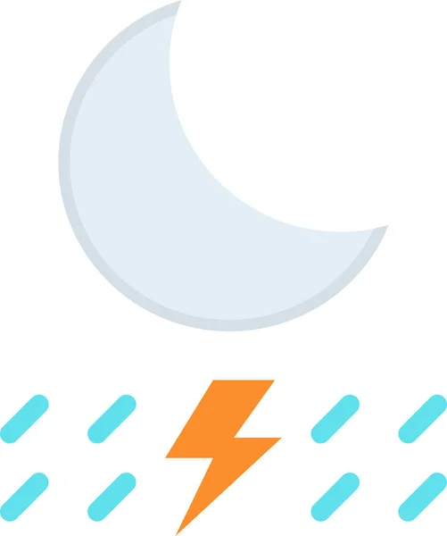 Moon Web Icon Simple Illustration — Stock Vector