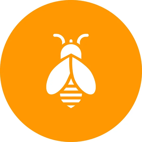 Icono Abeja Vector Ilustración — Vector de stock