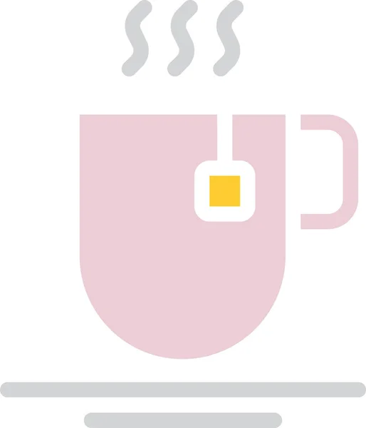 Kaffeetasse Vorhanden Einfache Illustration — Stockvektor