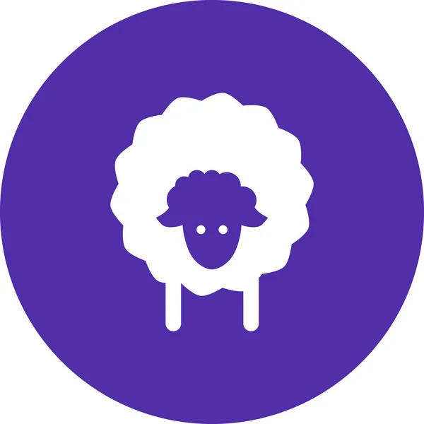 Sheep Icon Vector Illustration — Stock Vector