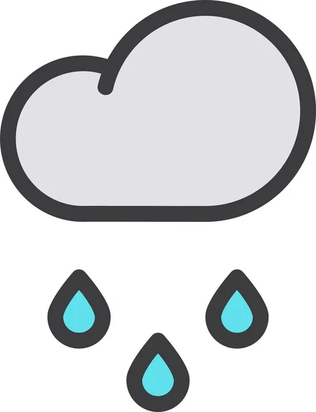 Chuva Ícone Web Design Simples —  Vetores de Stock