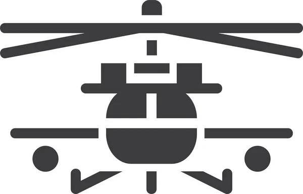 Helikopter Webb Ikon Enkel Design — Stock vektor