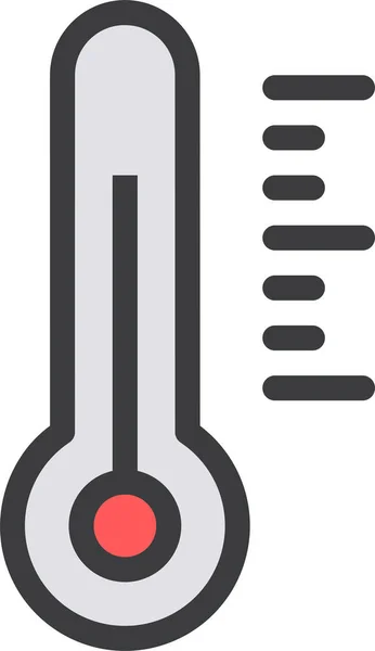 Thermometer Web Icon Simple Design — Stock Vector