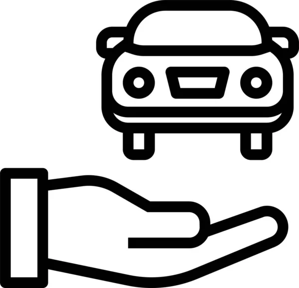 Coche Icono Web Diseño Simple — Archivo Imágenes Vectoriales