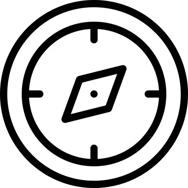 Compass Web Icon Simple Design — Stock Vector