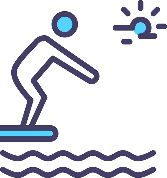 Surfen Web Symbol Einfache Illustration — Stockvektor