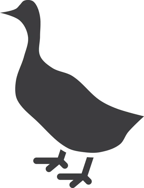 Pato Icono Web Ilustración Simple — Archivo Imágenes Vectoriales