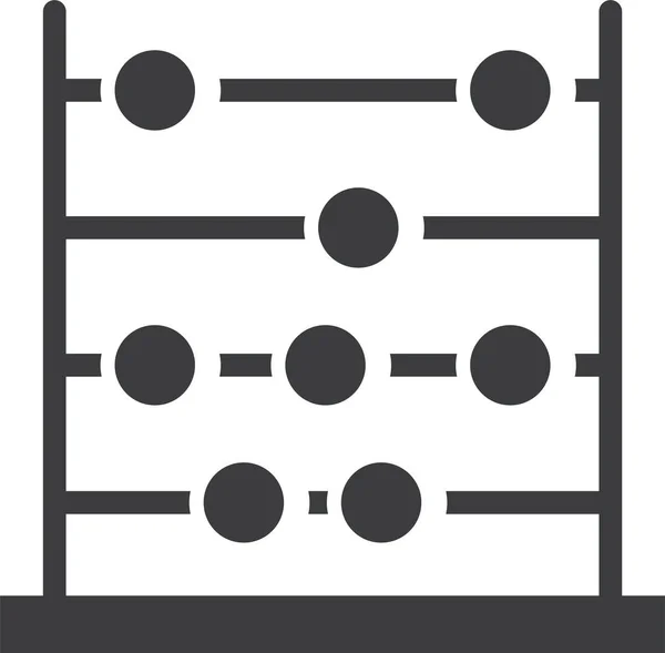 Abacus Ícone Web Ilustração Simples — Vetor de Stock