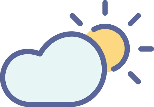 Nube Icono Web Ilustración Simple — Archivo Imágenes Vectoriales