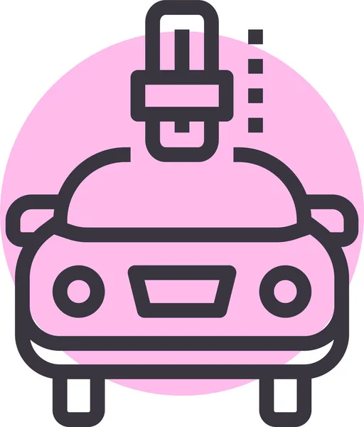 Coche Icono Web Ilustración Simple — Vector de stock