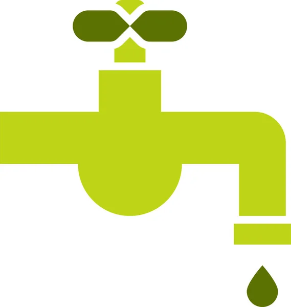 Wasserhahn Symbol Vektorillustration — Stockvektor
