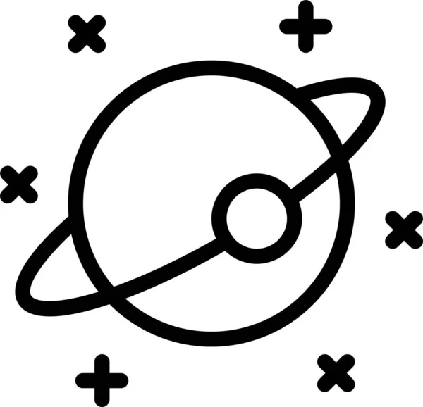 Planeta Icono Web Diseño Simple — Vector de stock