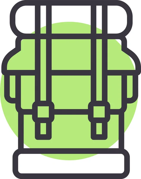 Mochila Icono Web Ilustración Simple — Vector de stock