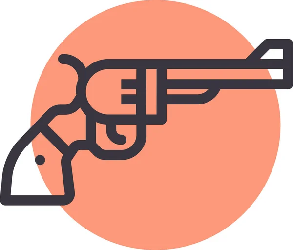 Vektorová Ilustrace Ikony Zbraně — Stockový vektor