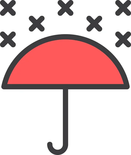 Ett Paraply Webb Ikon Enkel Illustration — Stock vektor