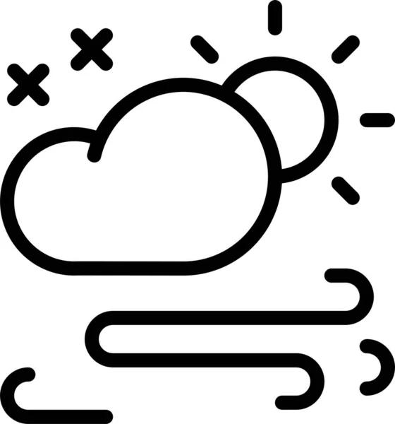Wetter Web Ikone Einfaches Design — Stockvektor
