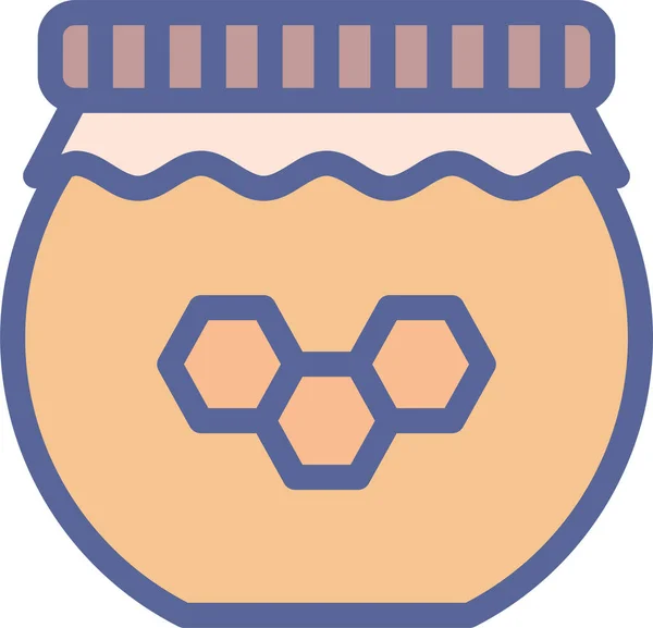 Honig Web Symbol Einfache Illustration — Stockvektor