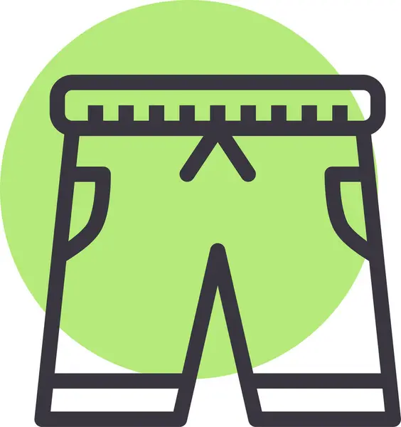 Shorts Icono Web Ilustración Simple — Archivo Imágenes Vectoriales