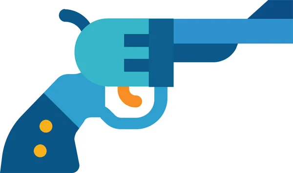 Vector Illustration Icon Pistol — Stock Vector