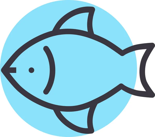 Fische Web Symbol Einfache Illustration — Stockvektor